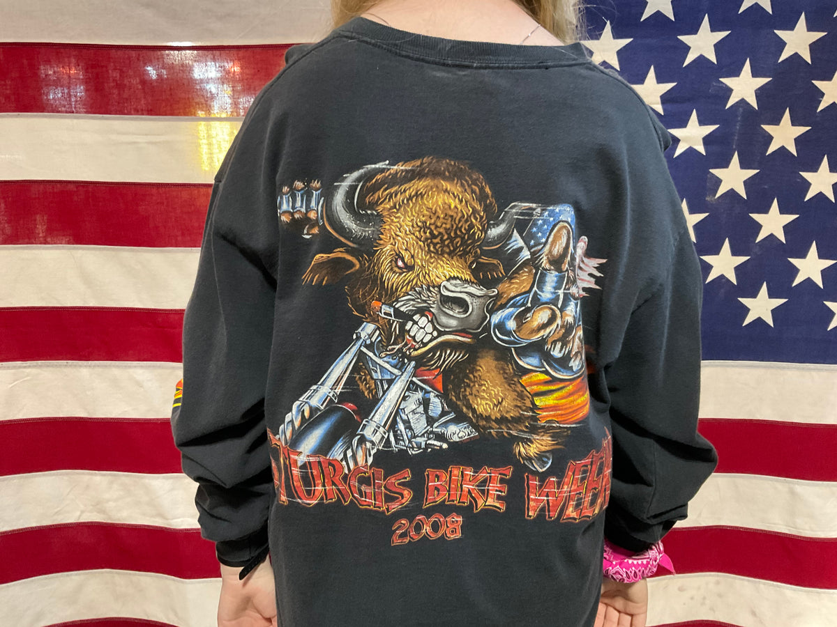 Sturgis Bike Week©️SBW 2008 Long Sleeve T.Shirt by Delta USA