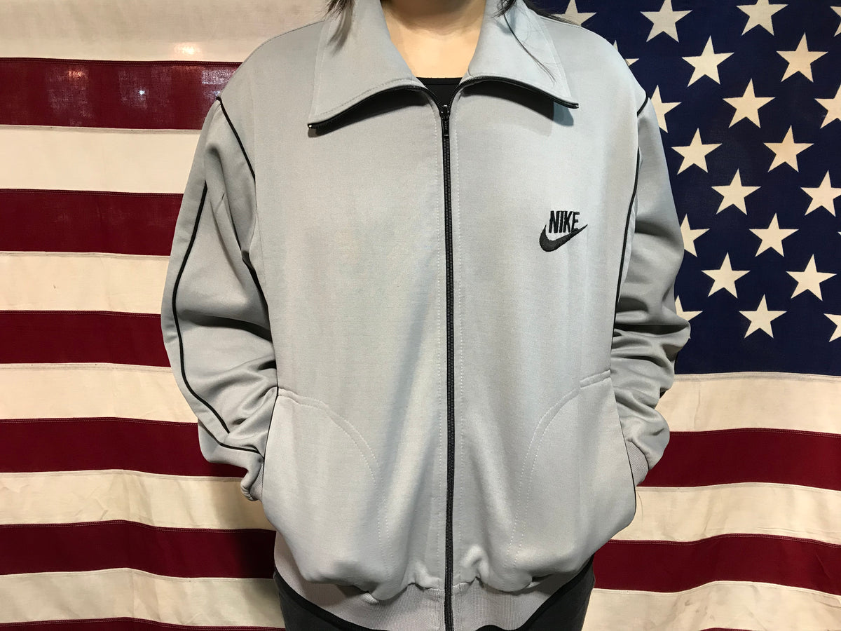 Nike Sportswear 80 s Vintage Zip Up Mens Nylon Track Jacket American Vintage Clothing Co