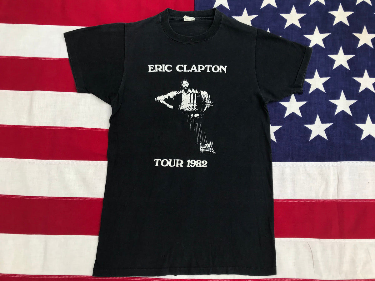 Eric Clapton “ TOUR 1982 “ Original Vintage Rock T-Shirt 