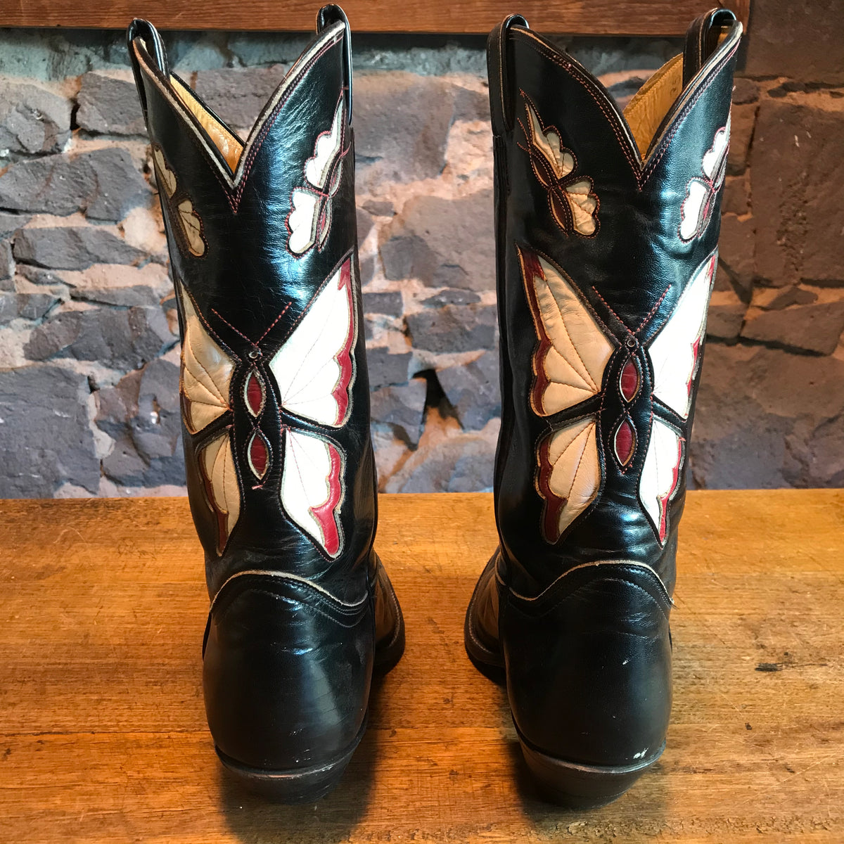 Mens inlay cowboy outlet boots