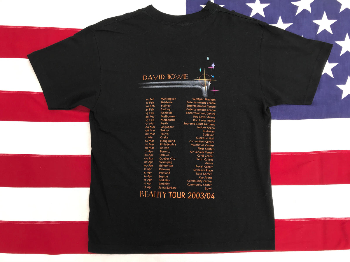 David Bowie “ Reality Tour 2003-04 “ Original Vintage Rock T-Shirt