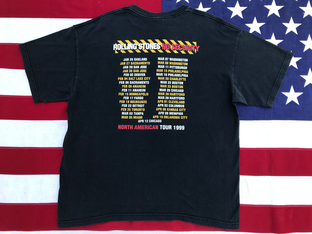 THE ROLLING STONES 1999 ORIGINAL RARE VINTAGE T SHIRT ROCK N