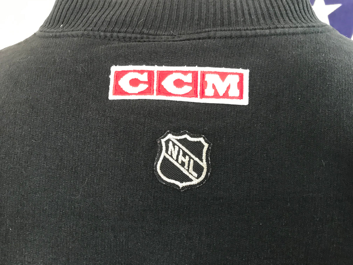 CCM Detroit Red Wings Hockey Hoodie Black Red White Logo Mens L
