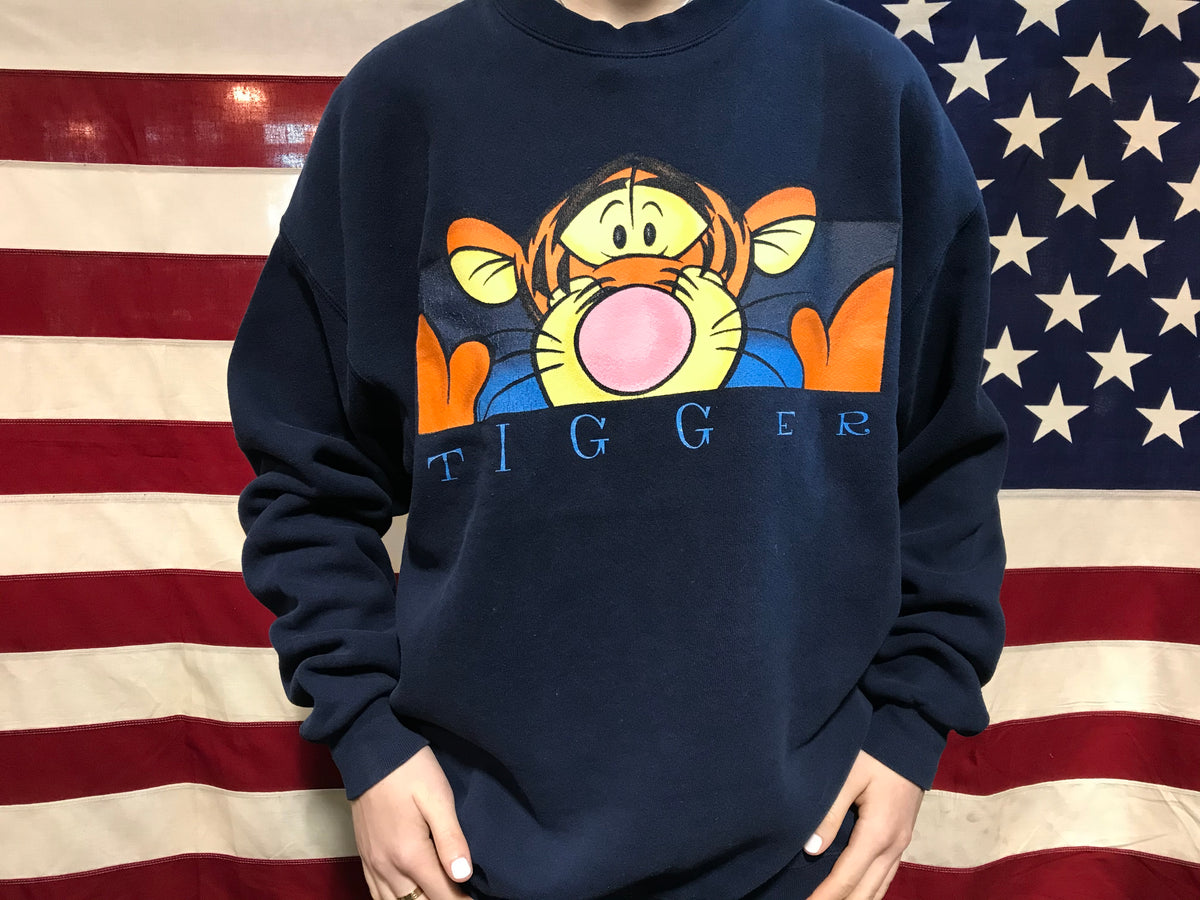 Tigger 90's Disney Vintage Crew Sweat By The Disney Store Made In