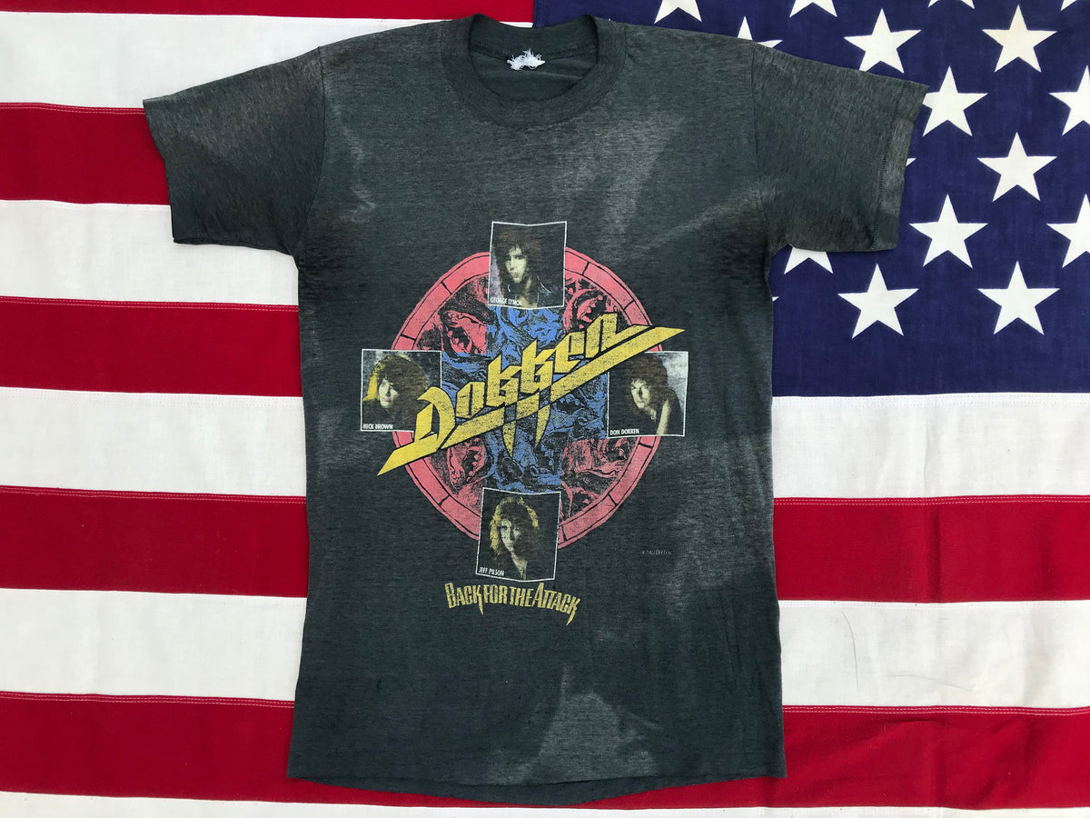 Dokken “ Back For The Attack 1987 “ Original Vintage Rock T-Shirt 