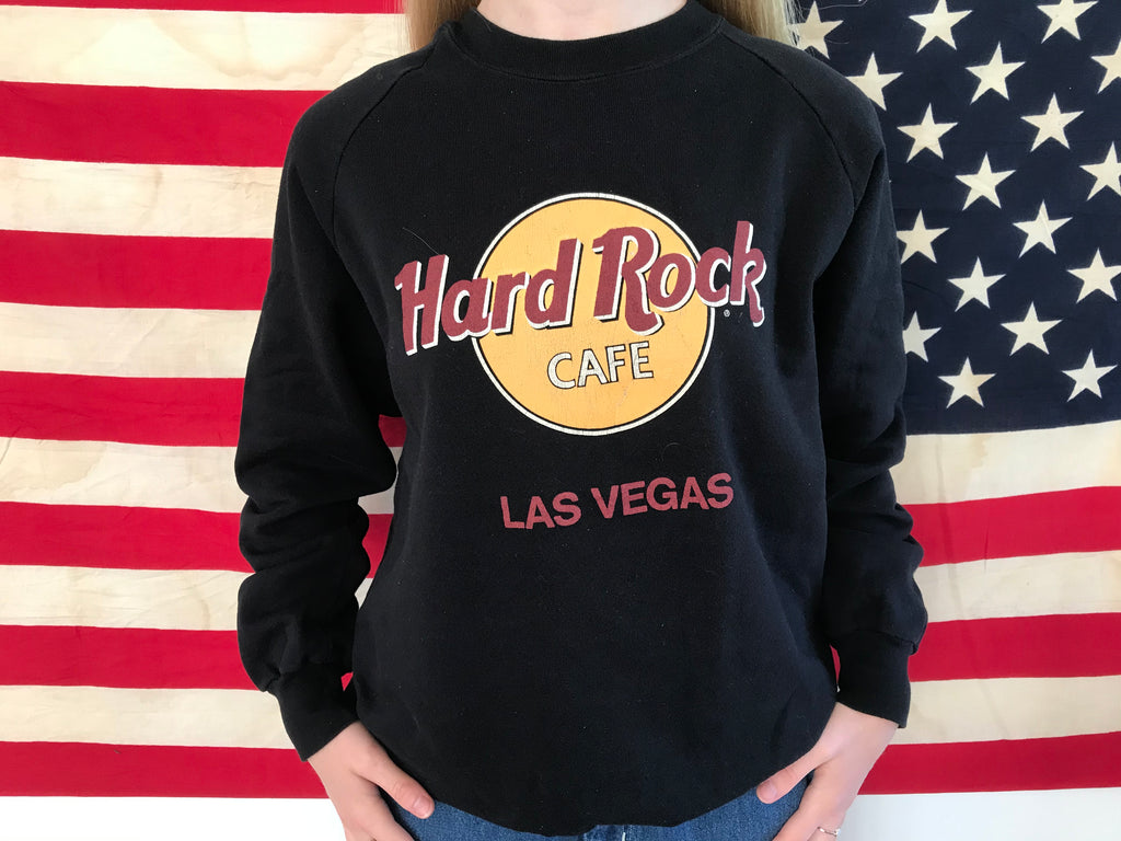 Hard Rock Cafe “ Las Vegas “ 90’s Vintage Crew Sweat Made In USA