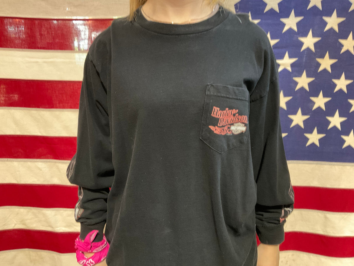 【2008年製】『HARLEY-DAVIDSON 』Tシャツ XLサイズ Harley-Davidson 2008 Long Sleeve T-Shirt - Ride Free Graphic