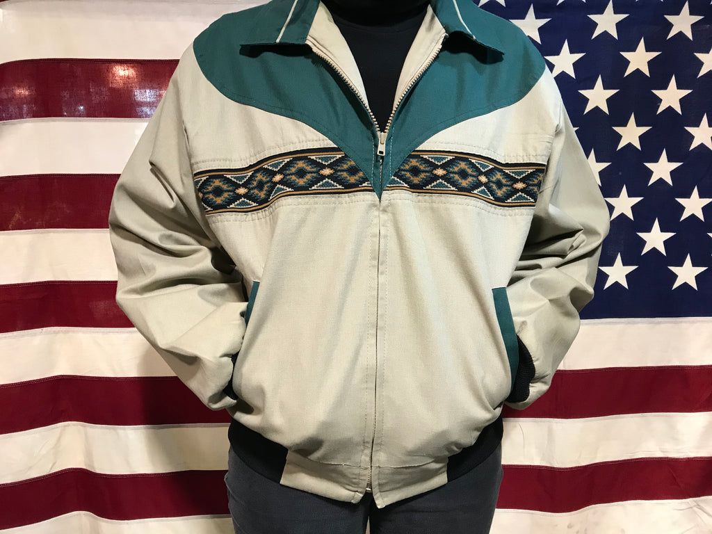 Aztec 90’s Vintage Bomber Jacket by Canyon Guide Outfitters Made in USA