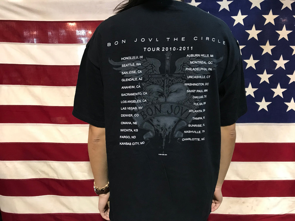 Bon Jovi The Circle Tour 2010-2011 USA Original Vintage Rock