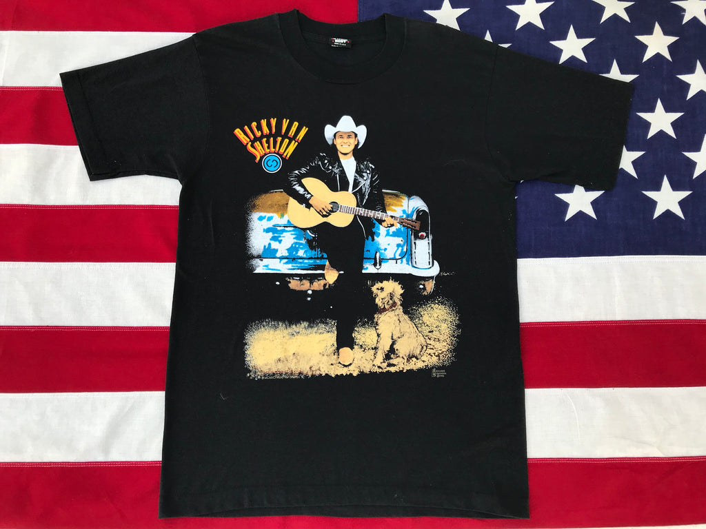 Ricky Van Shelton Country Tour 1992 Original Vintage Rock T-Shirt by Screen Stars Best®️Made in USA