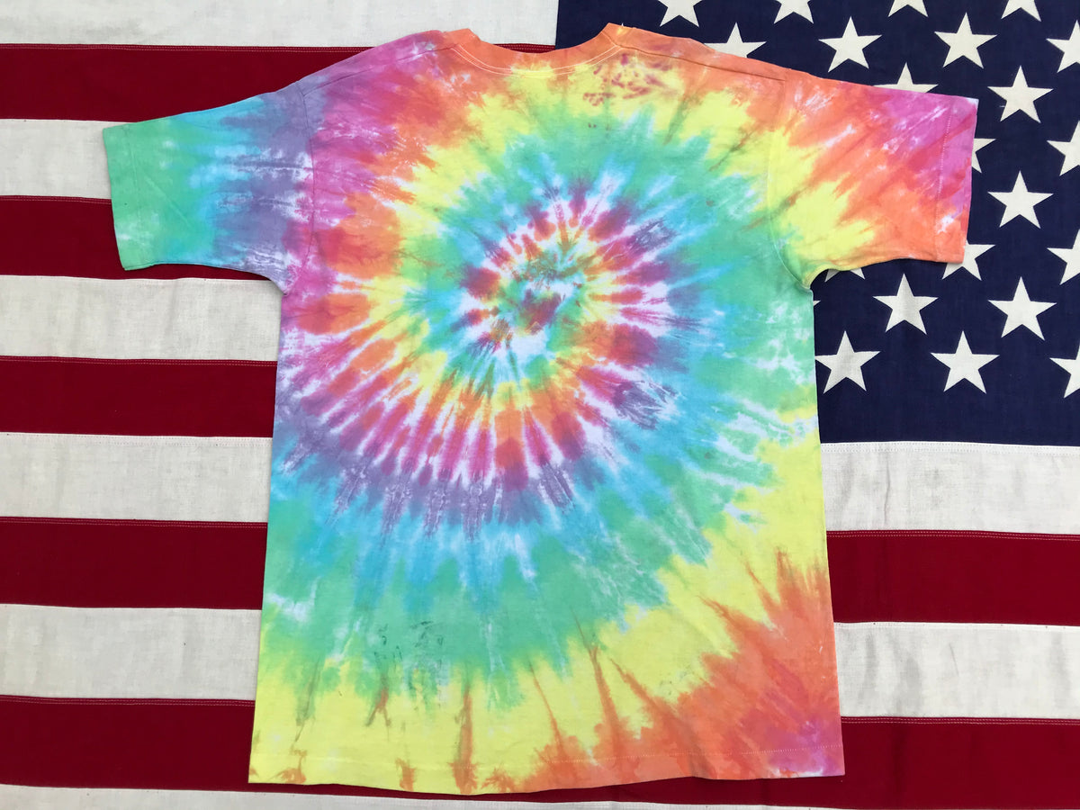 Vintage 1989 Grateful Dead store Bears Tie Dye Rainbow Long Sleeve Shirt Crewneck XL