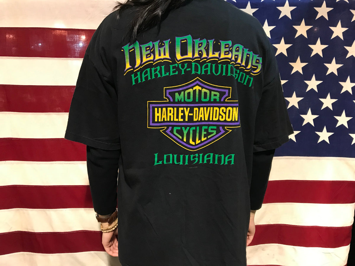 08s usa製Harley-Davidson Mardi Gras Tシャツ