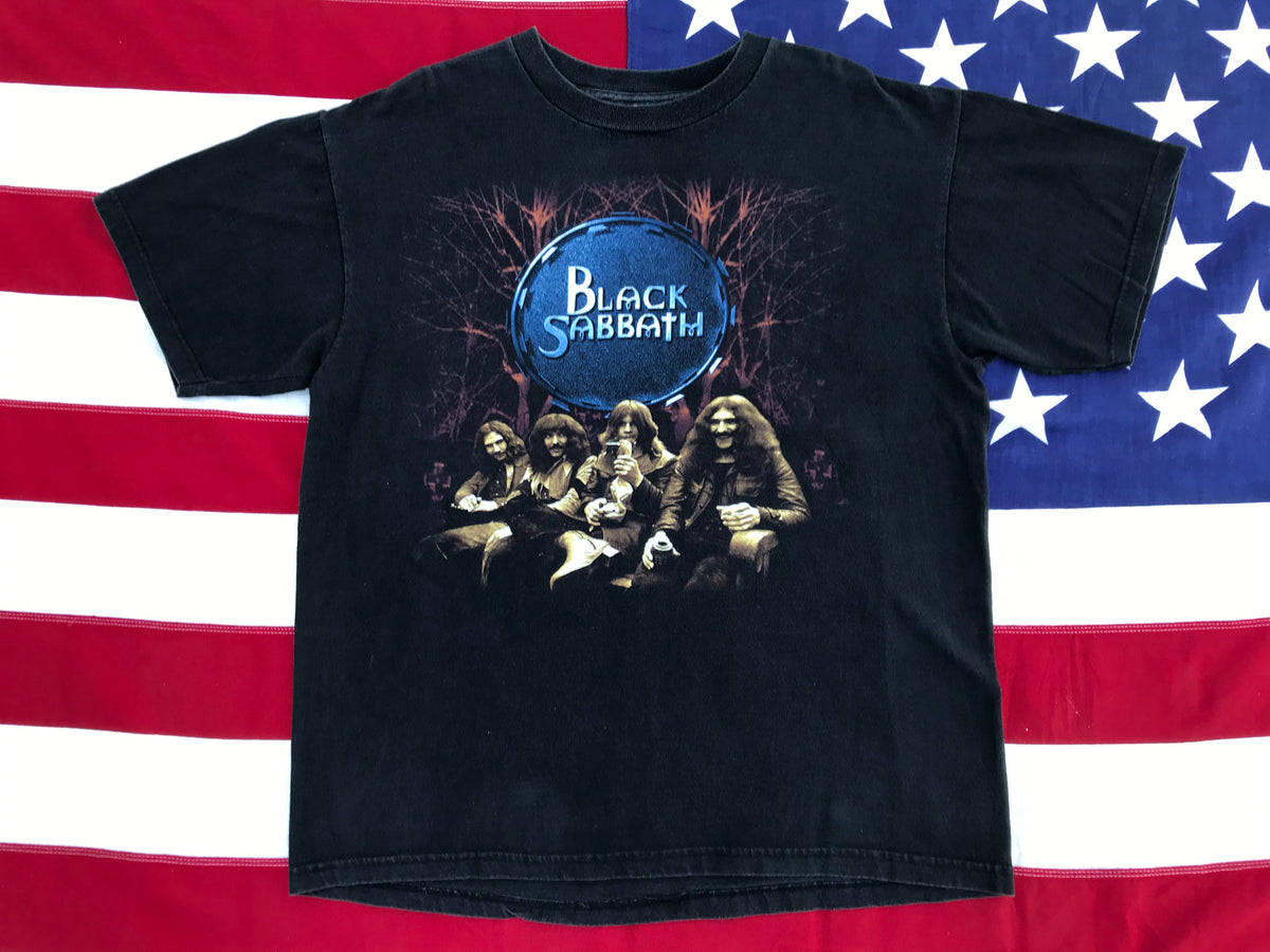 Black Vintage Tシャツ Tour Reunion Sabbath Black Sabbath Reed Justin – T-Shirt Tour Reunion トップス