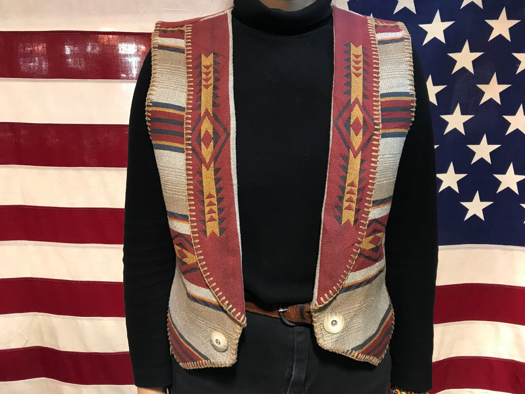 Sharon Young Sportswear YellowStone 90’s Vintage South Western Fancy Vest Made in USA