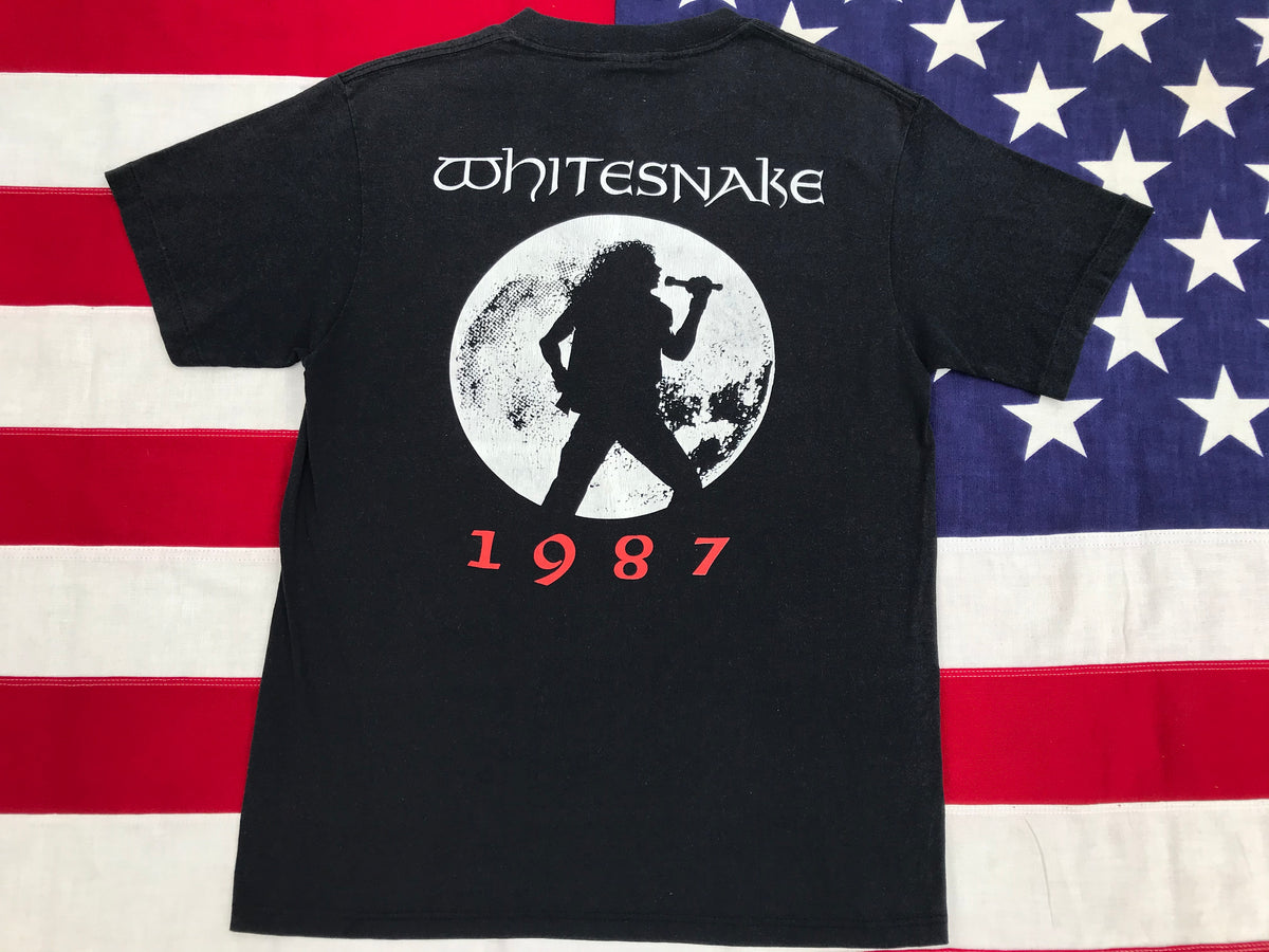 WHITESNAKE David Coverdale 1987 Original Vintage Rock T-Shirt By