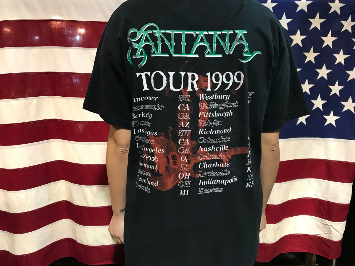 Santana 1999 Tour original Vintage Rock T-Shirt – American Vintage