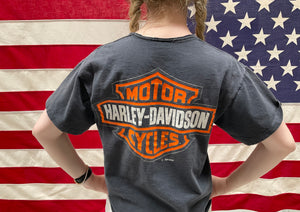 Harley Davidson Vintage Bugs Bunny ™️&©️1995 Warner Bros. Black T-Shirt Made in USA