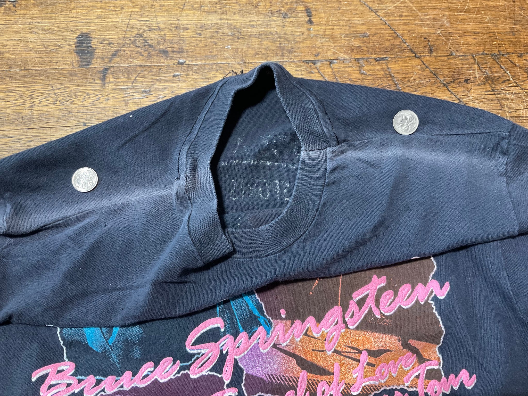 Bruce Springsteen “ Tunnel Of Love Express Tour “ LA Sports Arena 1988 RARE USA Original Vintage Rock T-Shirt