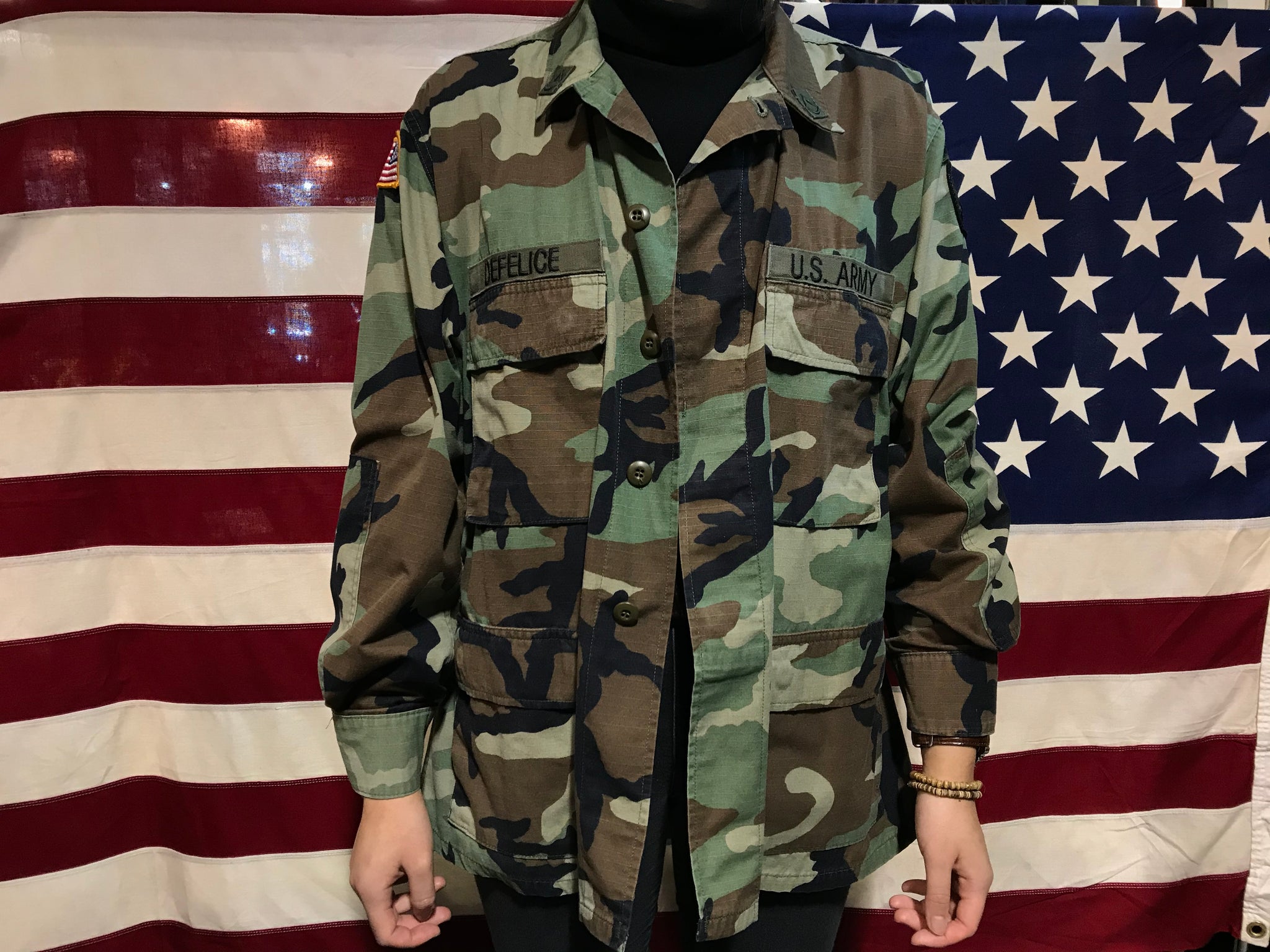 US Military Vintage Camo Ripstop Mens Over Shirt Jacket – American Vintage  Clothing Co.