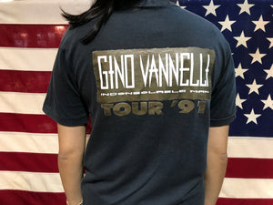 Gino Vannelli Inconsolable Man USA Tour 1991 Original Vintage Rock T-Shirt