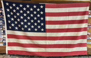 USA Vintage 1970’s United States America Printed Cotton Flag Authentic