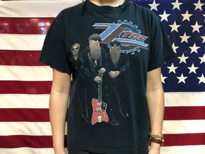 ZZTOP - Hollywood Blue Tour 2007 Original Vintage Rock T-Shirt by Anvil®️Tear Away™️Label USA