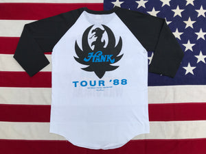 Hank Williams 1988 “ Bocephus Wild Streak Tour ‘88 “ Original Vintage Rock Raglan 3/4 Sleeve T-Shirt by Screen Stars Made In USA