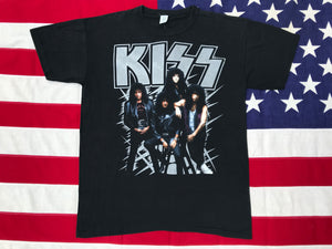 Kiss “ Hot In The SHADE 1990 “ Original Vintage Rock T-Shirt by Tee Swing Made in USA