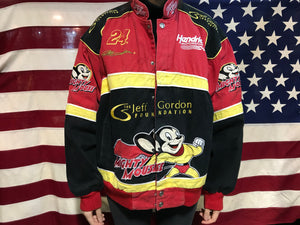 Nascar Rare Chase Authentics Mighty Mouse TM 2006 & The Jeff Gordon 24 Foundation Vintage Mens Racing Jacket