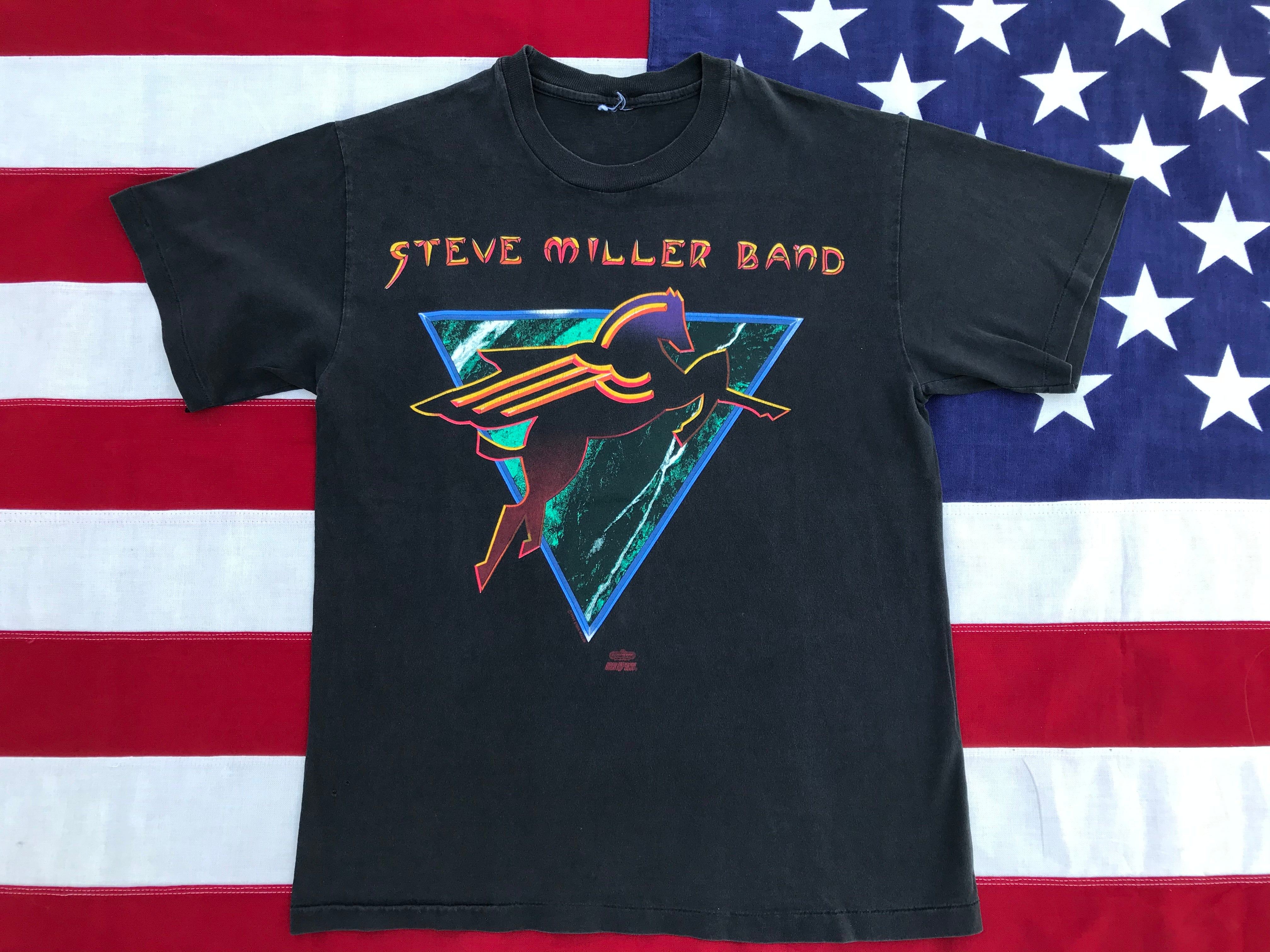 90s STEVE MILLER BAND オリジナルヴィンテージバンドT 総柄 90s STEVE