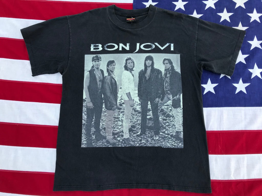 Bon Jovi  “ Keep The Faith “ Christmas Concert 1993 Original Vintage Rock T-Shirt Made in USA by Brockum USA