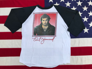 Neil Diamond - At The Forum Live In Concert 1983 Original Vintage Rock T-Shirt Raglan Sleeve Made in USA