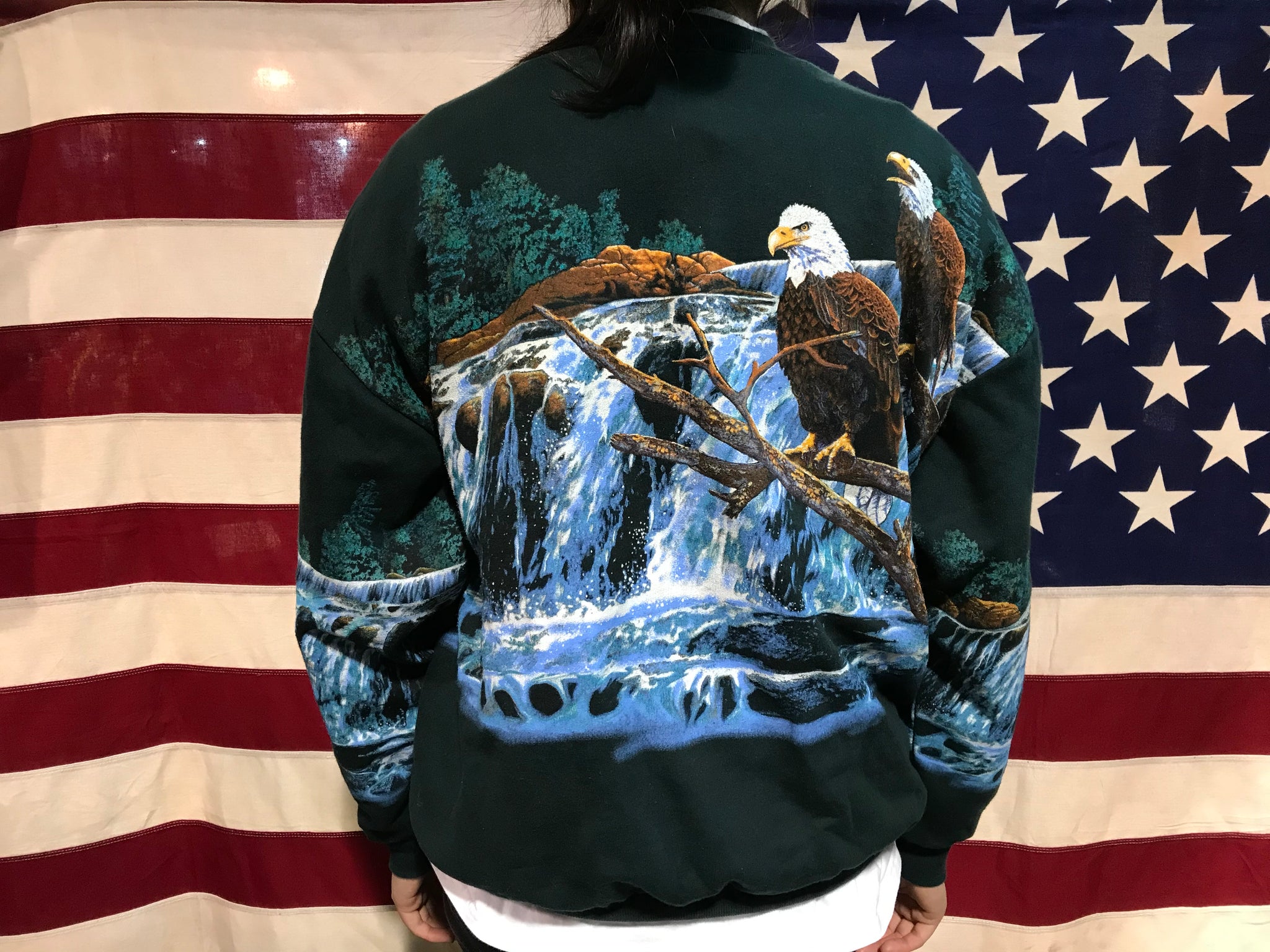 Eagle Animal Print 90’s Vintage Sweat by Art Unlimited for National Wildlife Federation USA