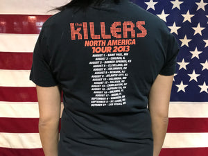 The Killers Battle Born Nth America Tour 2013 Original Vintage Rock T-Shirt by Bay Island