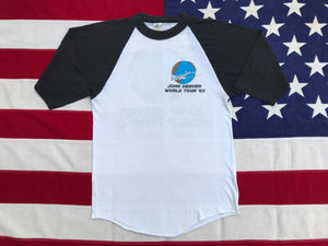 John Denver  “ World Tour ‘82 “ Original Vintage Rock T-Shirt By Badger Sportswear Made in USA