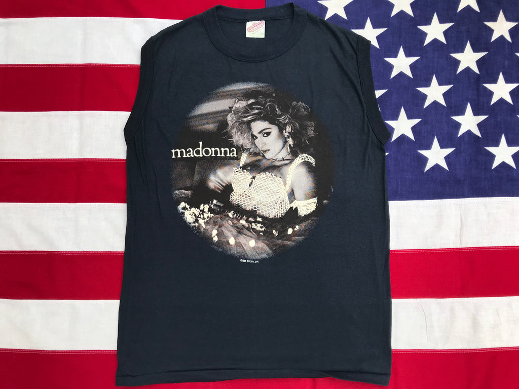 Madonna RARE “ The Virgin Tour 1985 “ Original Vintage Rock Sleeveless T-Shirt by Winterland Prod. San Francisco CA