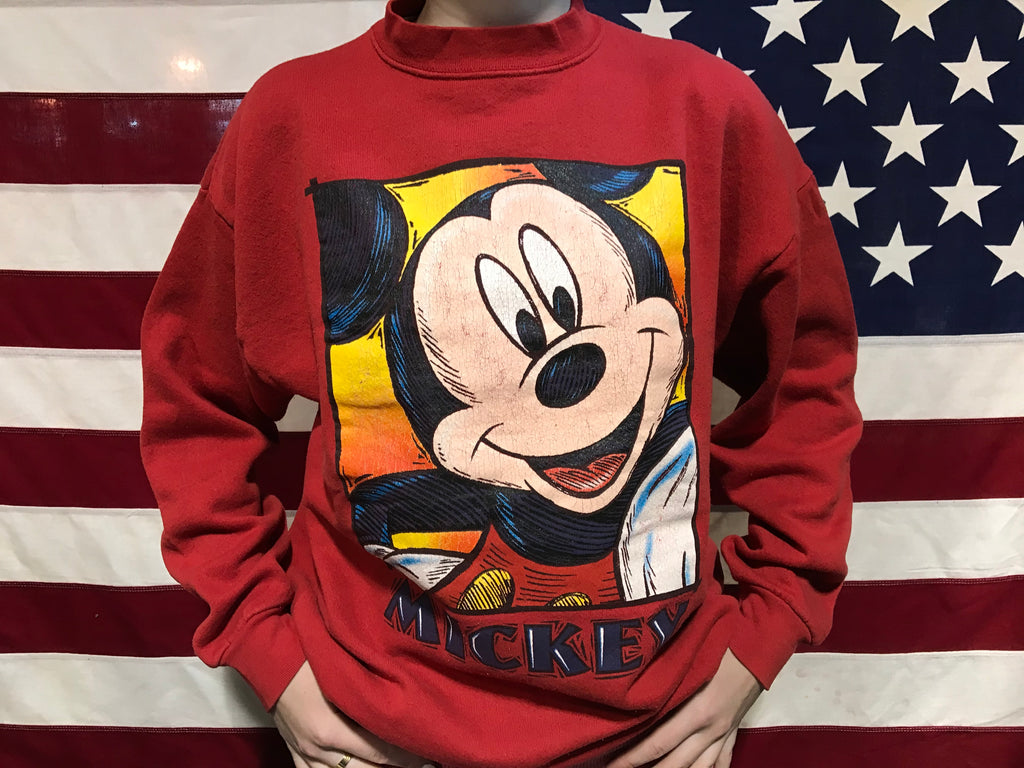 Mickey Mouse 90’s Vintage©️Disney Crew Sweat by Mickey Unlimited