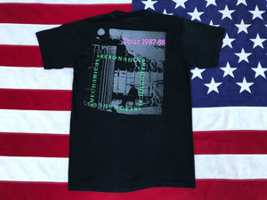 TESLA - Mechanical Resonance Tour 1987 - 88 Original Vintage Rock T- Shirt Made in USA by Handtex