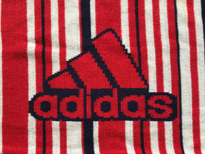 Adidas Red Bull ‘ New York ‘ 90’s Vintage Knit Reversible Scarf by Sports Scarf Made in UK