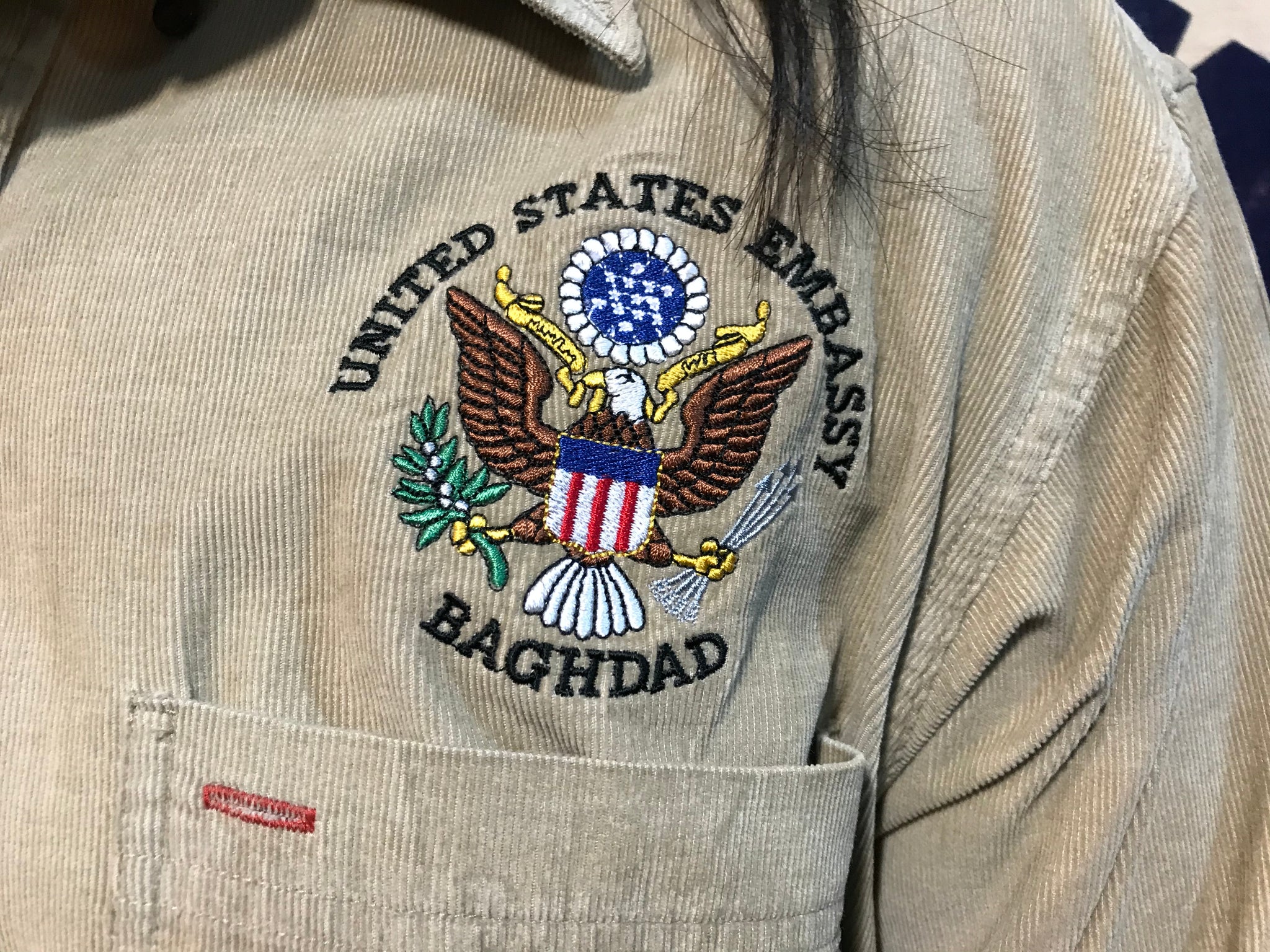 IZOD Cord Vintage Long Sleeve Shirt for United States Embassy Baghdad