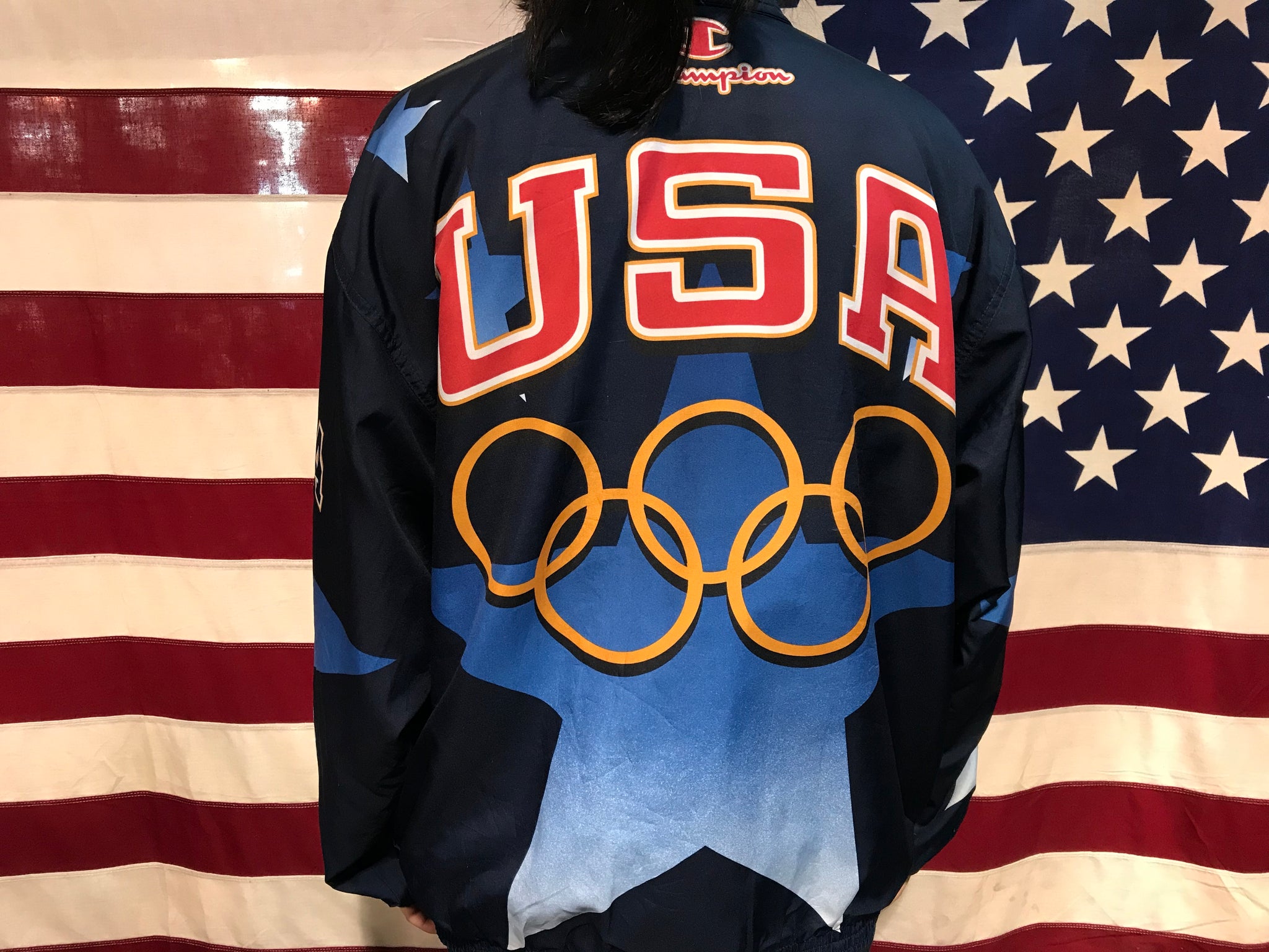 Champion Official USA Olympic Summer Team Vintage Windbre – American Clothing Co.
