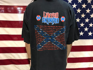 Lynyrd Skynyrd Tour 2002 “ Outta The Hole “ Concert  Original Vintage Rock T-Shirt by Allsport USA