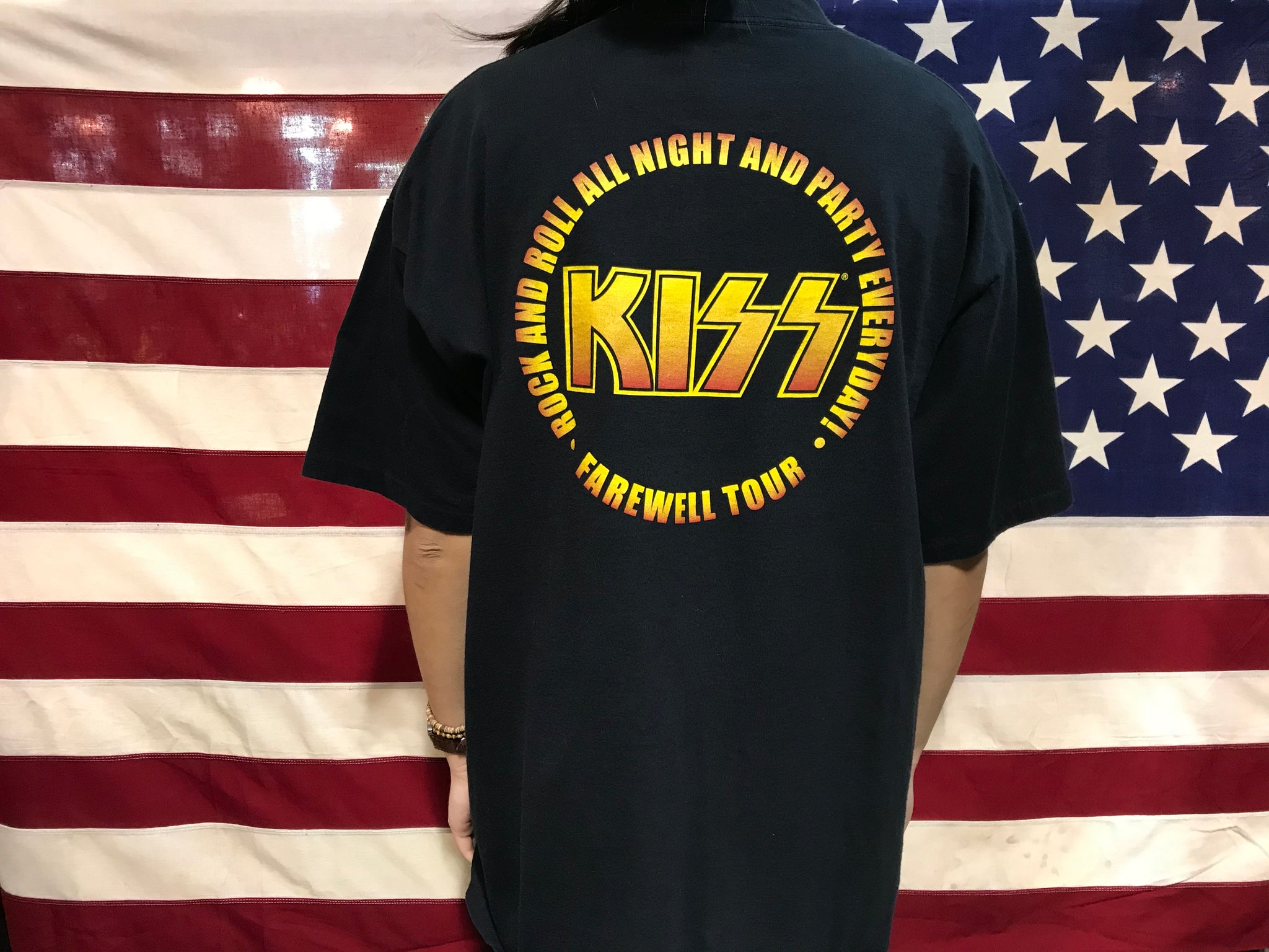 Kiss The Farewell Tour 1973-2000  Original Vintage Rock T-Shirt by All Sport Made in USA
