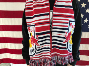 Adidas Red Bull ‘ New York ‘ 90’s Vintage Knit Reversible Scarf by Sports Scarf Made in UK