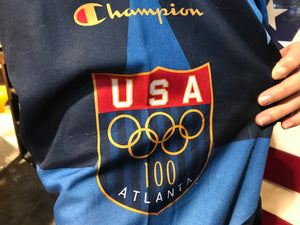 Champion Official 1996 Atlanta USA Olympic Summer Team Vintage Windbreaker Jacket