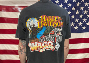 Harley Davidson Vintage Mens T-Shirt Print Year ©️1997 H-D 95th Anniversary Waco Texas Made In USA