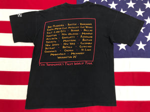 Sting Ten Summoner’s Tales World Tour 1993 Original Vintage Rock T-Shirt Gem Made in USA