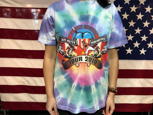Tom Petty & The Heartbreakers USA Mojo Tour 2010 Original Vintage Rock Tie Dye T-Shirt