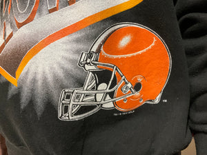 Cleveland Browns ™️/©️1994 NFLP Vintage Mens Crew Sporting Sweat by League Leader Made in USA