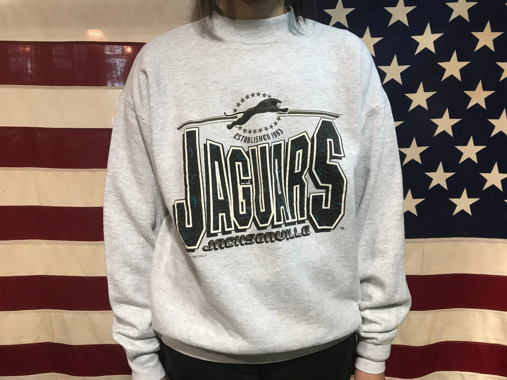 Jacksonville Jaguars NFL 90’s Vintage Crew Sporting Sweat by Fruit of The Loom Made in USA